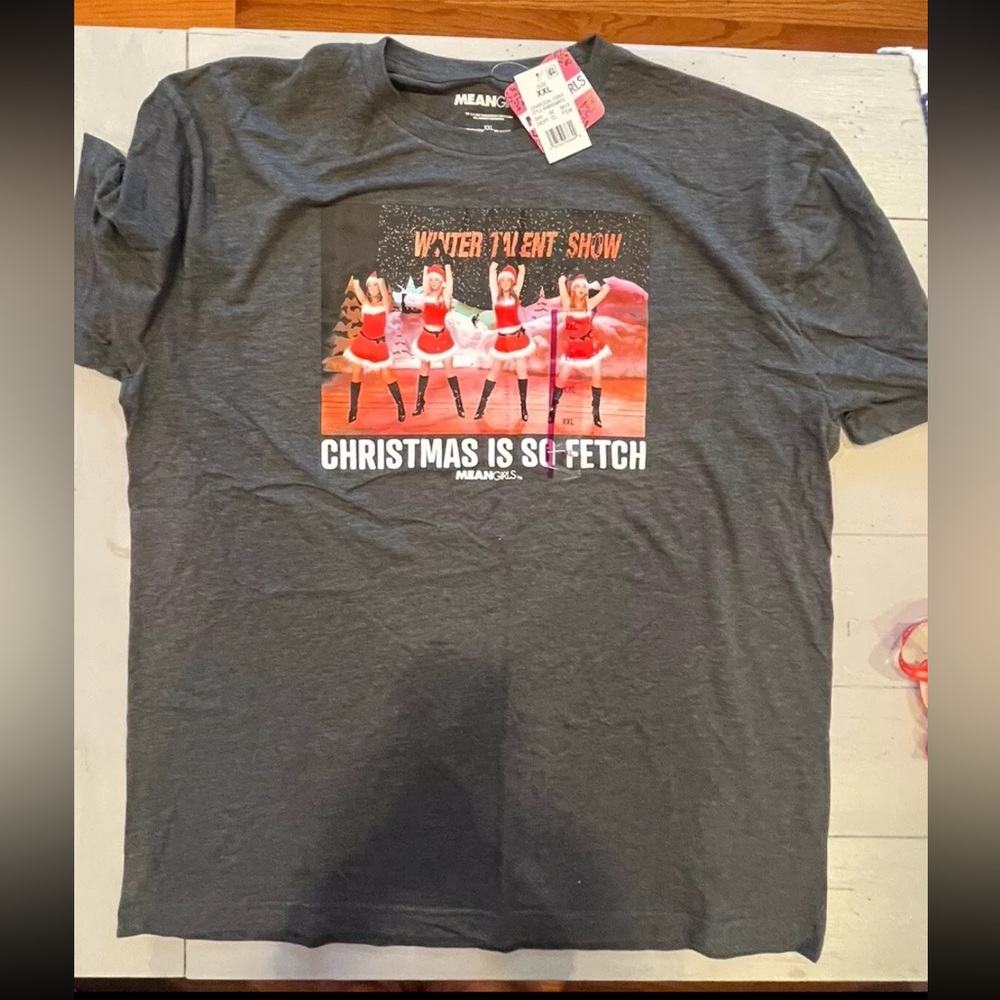 NEW Mean Girls "Christmas is so Fetch" T-Shirt 2XL Winter Talent Show XXL $14
